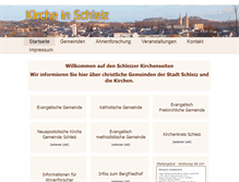 Tablet Screenshot of kirche-in-schleiz.de